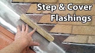 How to Install Step and Cover Flashing  For Roof Tiles and Chimney Flashings [upl. by Studdard160]