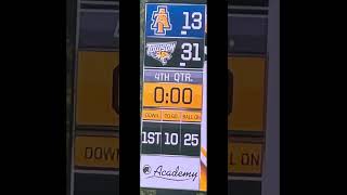 The Towson University football won 31  13 over North Carolina AampT to wun the senior day game [upl. by Siravrat]