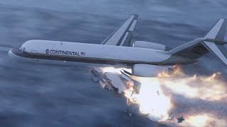 Continental Airlines Flight 1713  Crash Animation [upl. by Koehler]