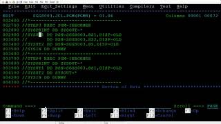 IBM Mainframe  tutorial of IEBGENER using NOTIFY COMMAND [upl. by Lekkim]