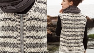 5 Colorwork Vest Vogue Knitting Fall 2011 [upl. by Scevour923]