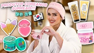 FIZ COMPRINHAS DE MAKE e SKINCARE NA COREIA Olha isso [upl. by Novelia]