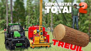 TRANSPORTER le bois en TREUIL   Déforestation Totale S2 07  Farming Simulator 22 [upl. by Stace]