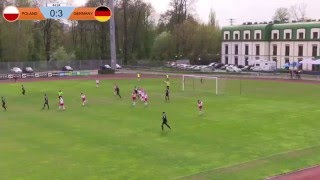 XXIII Deaflympics Qualifier in Football Men POLANDGERMANY PRUSZKOW 23 April 2016 at 1500 [upl. by Metzger413]