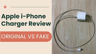 Apple iPhone Charger Review  Original vs Fake Adapter [upl. by Jeffers529]