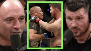 Joe Rogan  Michael Bisping Fought GSP with Injured Ribs [upl. by Atilrak]