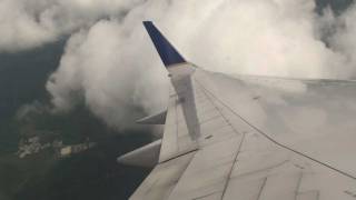 United Continental Airlines  Landing Newark Liberty Airport Boeing 757200 Winglets [upl. by Kacey]