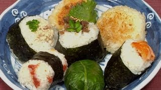 How to Make Onigiri Japanese Rice Balls with Delicious Fillings Recipe [upl. by Grimaldi]