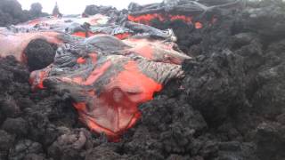 EPIC LAVA pahoehoe covering aa [upl. by Lotsirhc]