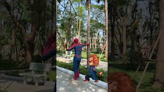 SpiderMan was playing on his phone when Chucky cut off his leg spideylife [upl. by Geiger]