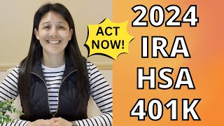 Retirement Account Contribution Limits 2024 on IRA HSA 401k  What Is MAGI [upl. by Oznecniv]