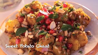 How To Make Sweet Potato Chaat  Nandita Iyer  Saffron Trail [upl. by Yellat477]