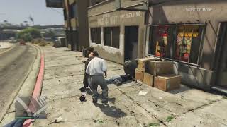 GTA V marabunta grande vs NPC worker fight part 2 [upl. by Ahsaz944]