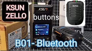 KSUN ZELLO WALKIE TALKIE  FRONT BUTTONS amp BLUETOOTH CONNECT  B01 [upl. by Larsen823]