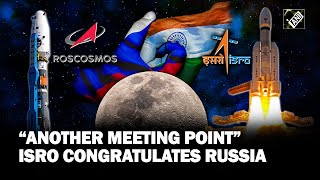 Roscosmos launches Luna25 mission to Moon ISRO congratulates Russia says “Another Meeting Point” [upl. by Aenert]