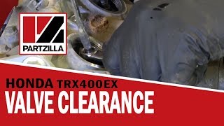 Honda ATV Valve Clearance Adjustment on TRX 400EX  Partzillacom [upl. by Etnovaj]