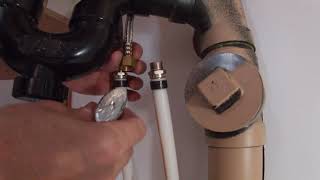 How to install Water Shut Off Valves Sinks Kitchen Bathroom [upl. by Adraynek502]