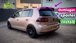 Spoiler Install On Golf Oettinger style [upl. by Merlin]