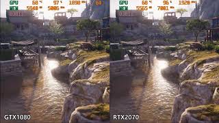 GTX1080 VS RTX2070 Assassins Creed Odyssey 2160X1440 QHD [upl. by Norri]