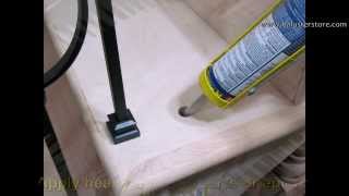 How to install iron balusters iron stair parts stair building supplies home improvement [upl. by Enajharas691]