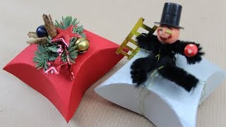 Schachtel fürs Weihnachtsgeschenk oder für die Silvester Deko basteln ❁ Deko Ideen mit FloraShop [upl. by Ahsiuq]