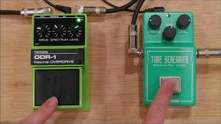 Nobels ODR1 vs Ibanez ts808 [upl. by Ponton]