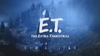 ET the ExtraTerrestrial VHS and DVD release Trailer TV Commercial [upl. by Amjan]