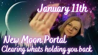 New moon in Capricorn Portal Activation January 11th Clearing what is holding you back [upl. by Aihtenyc]