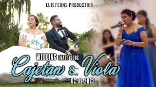 Cajetan amp Viola Wedding Toast Song  02 09 2023  1 Year Anniversary [upl. by Burtis]