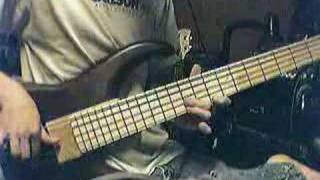 DragonForce Guitar Solo Played on Bass  2 [upl. by Martyn139]