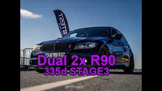 BMW E90 335d Stage3 Dragy 100200 Dual R90 pump [upl. by Calli273]