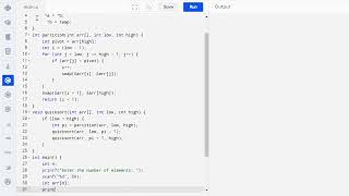 Quick Sort Implementation in C  Quick Sort Code in C  Coding Guide for Beginners programming [upl. by Enoch]