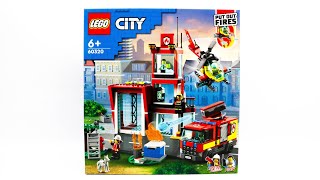 LEGO CITY 60320 Fire Station Speed Build [upl. by Jahdiel]