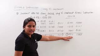 Excess3 Subtraction using 9’s Complement Example [upl. by Simonette]