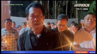 Assam Jaribond Leihwpokpi Meitei held a candle march for justice ⚖️ of 6 inocent Meitei people [upl. by Ziegler]