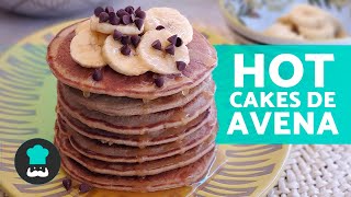 PANCAKES de AVENA y PLÁTANO 🥞🍌 Hot Cakes Saludables [upl. by Issiah175]