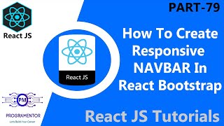 79  Responsive Navbar Using ReactBootstrap  Navbar React Bootstrap  React JS HindiUrdu [upl. by Kristal81]