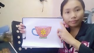 Coloring instructions for a patterned cup [upl. by Naesad179]