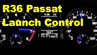 Volkswagen Passat R36 launch control Acceleration [upl. by Jobey972]