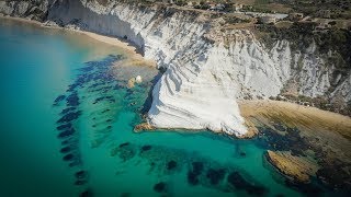 Realmonte  Scala dei Turchi  Lido Rossello in volo [upl. by Nessie]