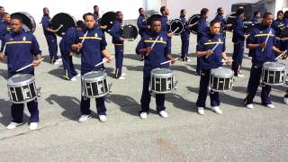 NC AampT Drumline  Warmup into Cadences [upl. by Yatnahs]