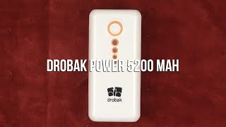 Распаковка Drobak Power 5200 mAh White [upl. by Anuat]