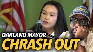 Oakland Mayor Crashing Out Play Victim At Press Conference After FBI Raid At Her Home Sheng Thao [upl. by Aldridge289]