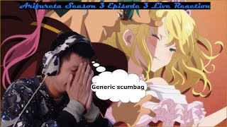 WAS THIS REALLY NECESSARY Arifureta Shokugyou de Sekai Saikyou Season 3 Episode 3 Live Reaction [upl. by Calie]