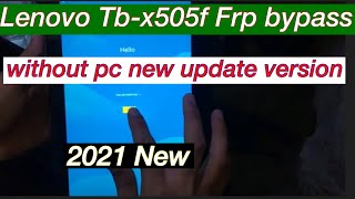 Lenovo Tb x505f frp bypass latest method without pc Easy google account bypass [upl. by Lonni]