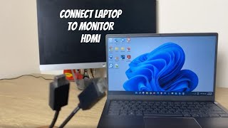 Connect Laptop to Monitor  Windows 11 HDMI  How To [upl. by Eneryt]