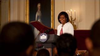 The First Lady Introduces the White House Jazz Studio [upl. by Aerdnael]