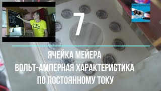 Часть 7 Ячейка Мейера Вольтамперная характеристика по постоянному току дистиллированной воды [upl. by Nimocks]