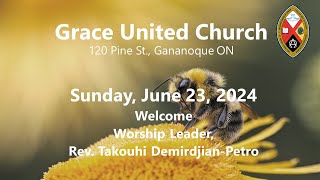 Grace United Church  Gananoque Ontario  July 7 2024 [upl. by Eillehs]