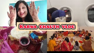 A day of Karwachauth  Delicious Food  Mehendi Shringaar amp Pooja  Karwachauth Vlog [upl. by Furlong71]